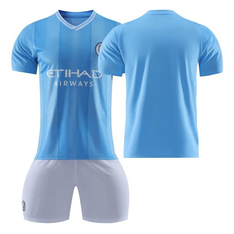 

2324 Manchester City Home Football Uniform Harland Set Children s Adult Student Uniforms Men s Women s Jerseys Fans Size 28 #Weight 95-110 kg
