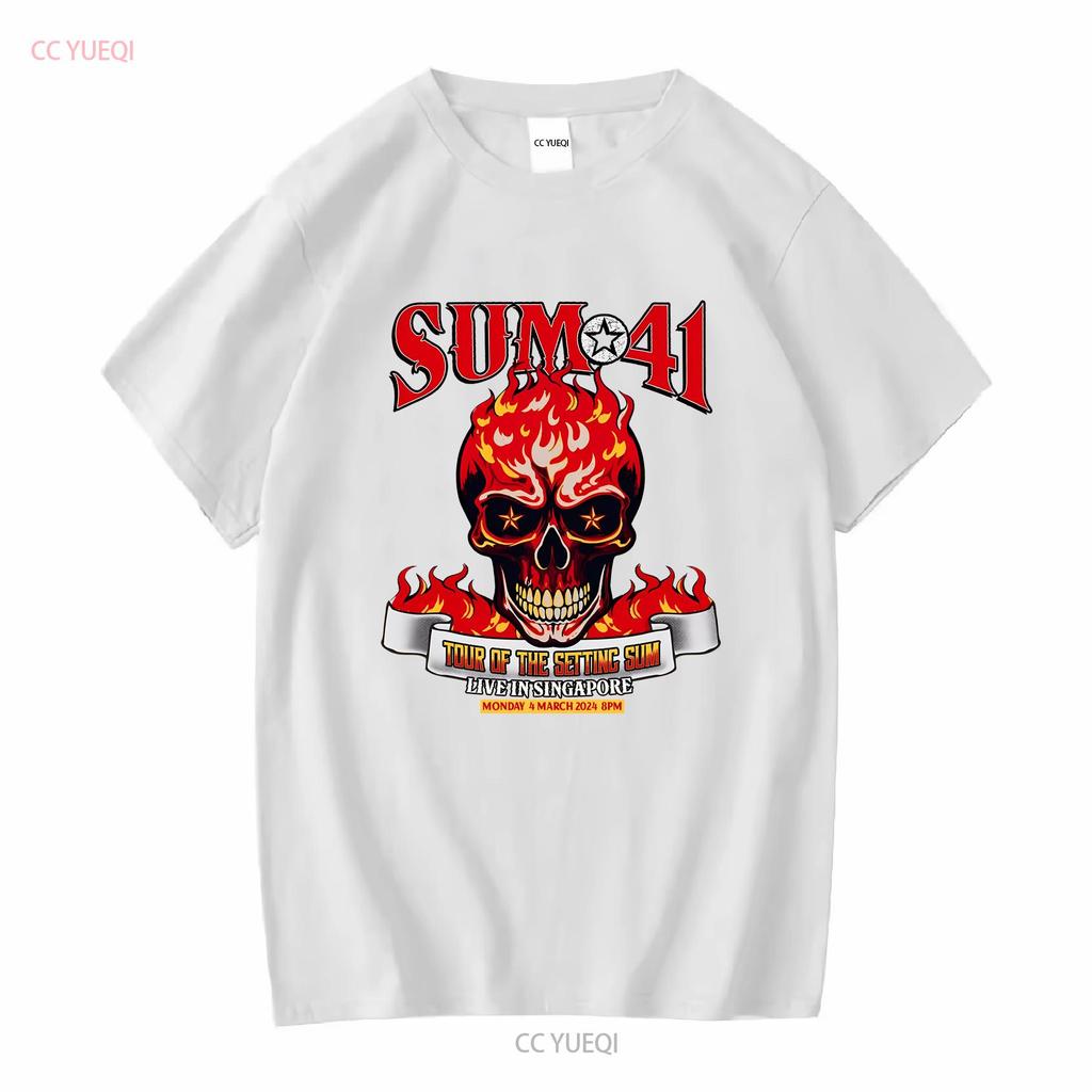 Sum 41 Tour 2024 Live In Singapore S To 5xl T Shirt Ss967 Long Or Short Sleeves Vintage Washed Stylish Designer Clothes Soft