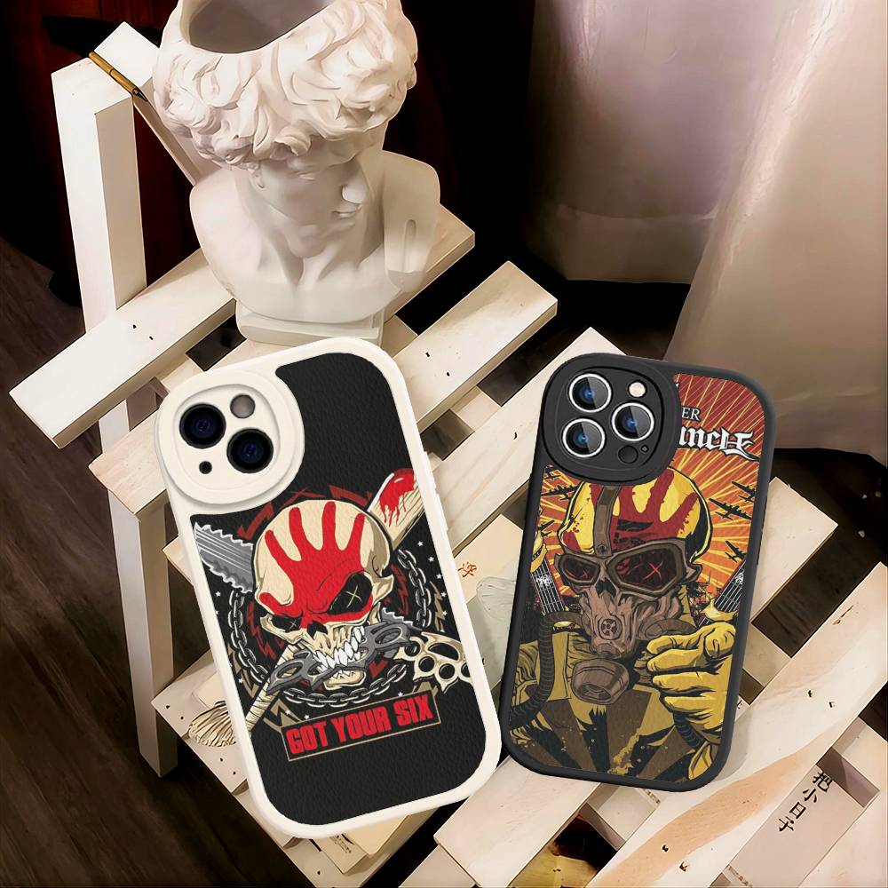 Popular Band F-Five Finger Death Punch For IPhone 16 15 14 13 12 11 Pro Max Plus Shockproof Leather Soft Phone Cover