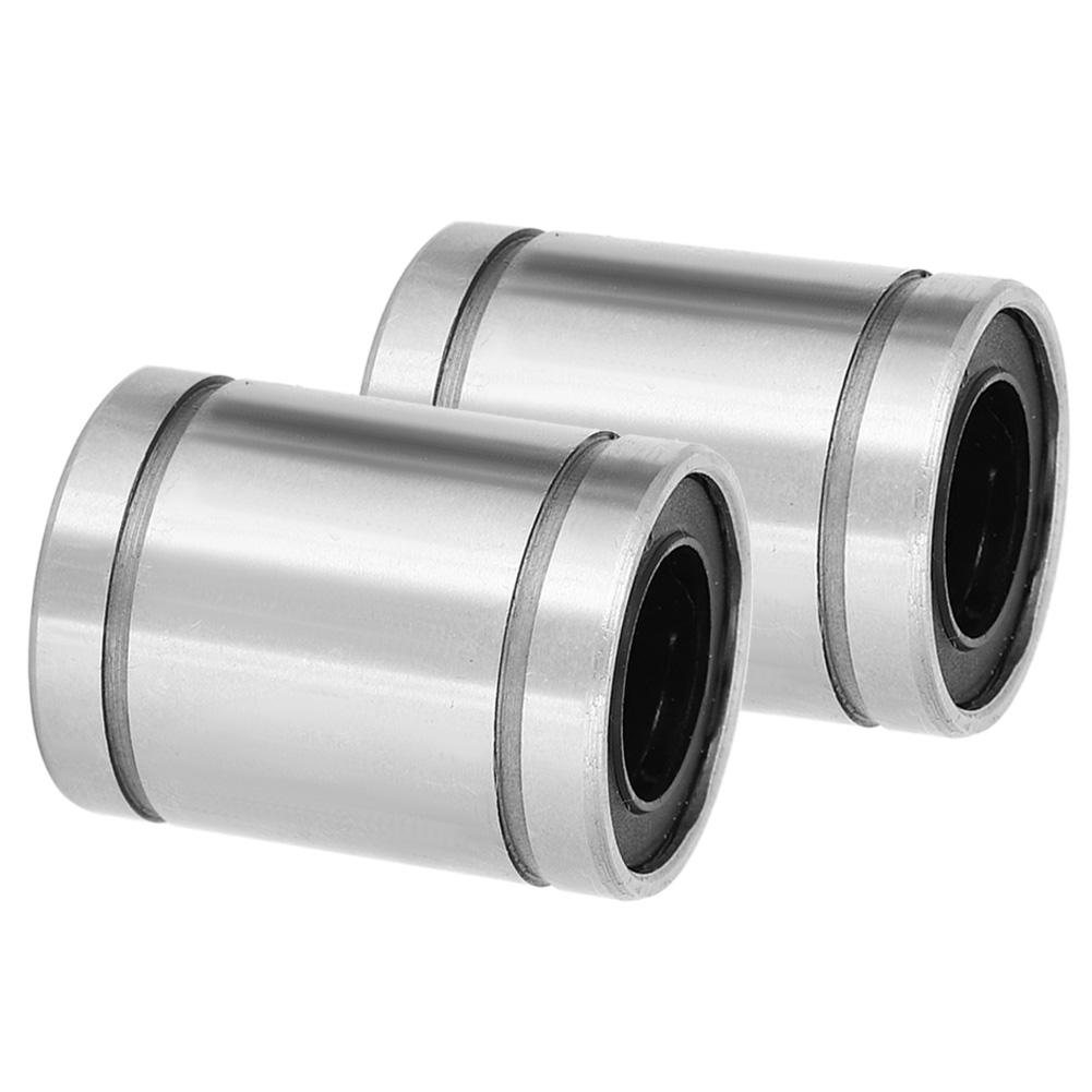 2Pcs Linear Motion Bearings Flange Extended Fast Rotating Speed Low Noise Bearing LM16UU