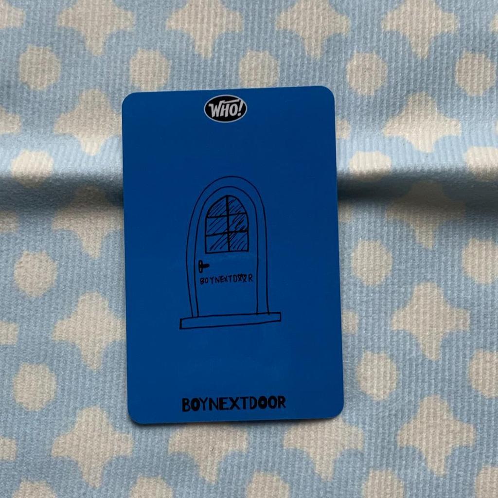 [USED] Bonekudo BOYNEXTDOOR Sanok Taesan WHO! Pre-recorded Trading Card