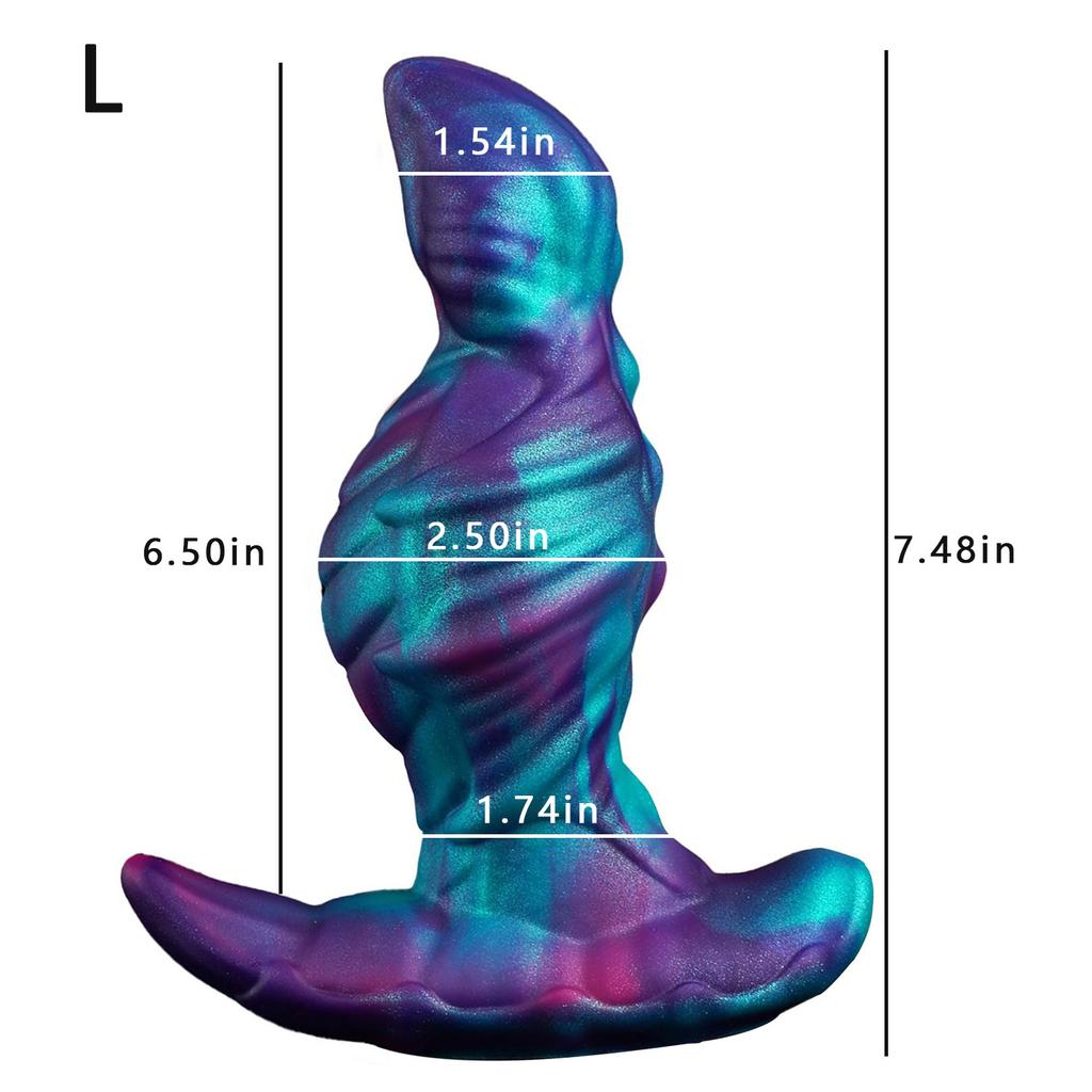 Alien Shape Wearable Anal Plug for Adults, Silicone Butt Plug, Hands-Free Prostate Massager for Men and Women