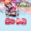 Plastic 3/8" 10mm Curved Side Release Buckle Webbing Outdoor Tool Camp Bag Parts Dog Collar Strap