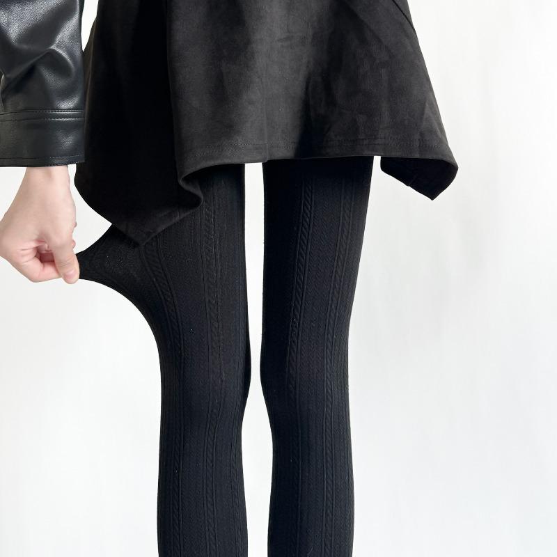 Cotton Women Tights Autumn and Winter Lingerie Slim Stockings Pantyhose Women Retro Rhombus Japanese Solid Color Tight Pantyhose