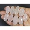 310Cts.Natural Pink Rose Quartz Oval Shape Cabachon Loose Gemstone 09Pcs Lot C-2515