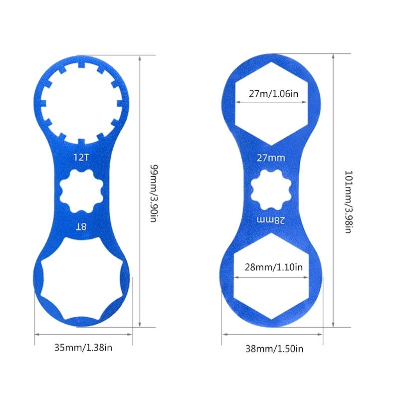 4pcs Bicycles Bottom Brackets Removal Tool Bicycles Front Fork Cap Wrench