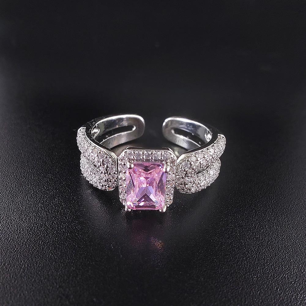 Luxurious Multicolor Wedding Engagement Ring (r8413) - European & American Design