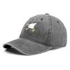 Cartoon Goose With Knife Embroidered Baseball Cap Soft Casual For Women Men Spring Summer Wide Brim Sun Hat