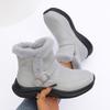 Fashion Comemore Women's Winter Warm Plush Snow Boots Fluffy Platform Ankle Boots Woman Thick Sole Casual Outdoor Cotton Padded Shoes
