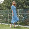 Lipbbam Vivienne 3 4 Sleeve Frill Wrap Dress Ldm42db01