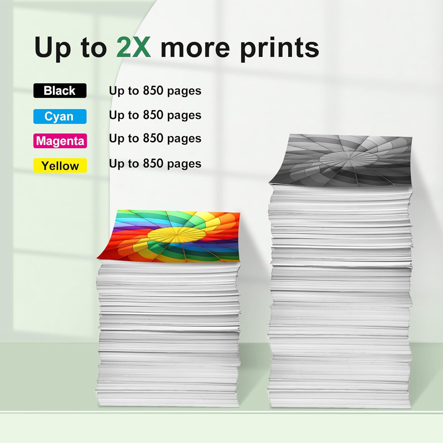 

902 XL Replacement for 902XL Ink Cartridges Combo Pack Work for Pro 6978 Ink Cartridges 6968 6970 6958 Printer (4 Pack)