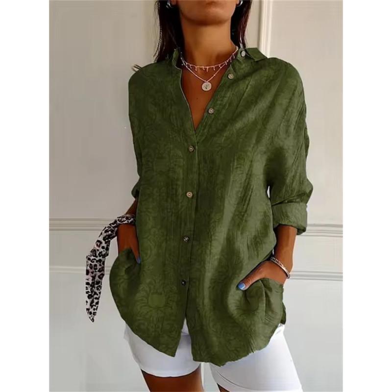 Women 3d Printed Animal Casual Long Sleeve Hawaiian Shirt