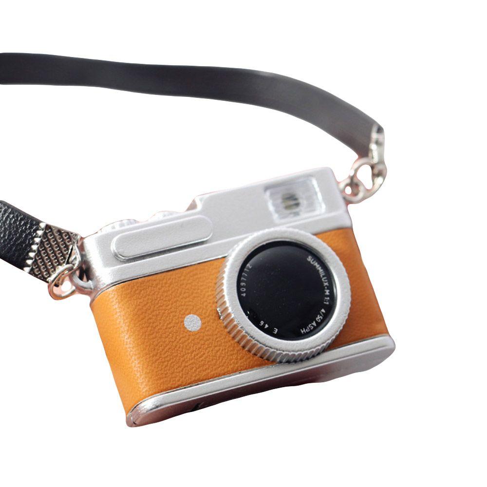 

Подарок Офисная фигурка Домашний декор Кукольные аксессуары Миниатюрный кукольный домик Модель камеры Ретро камера хаки