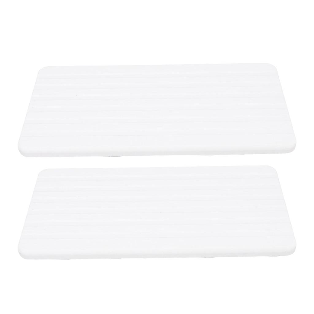 2pcs Diatomite Coaster Water Absorbent Fast Drying  D Diatomaceous Earth Soap Dish with Foot Pads for Bathroom Kitchen