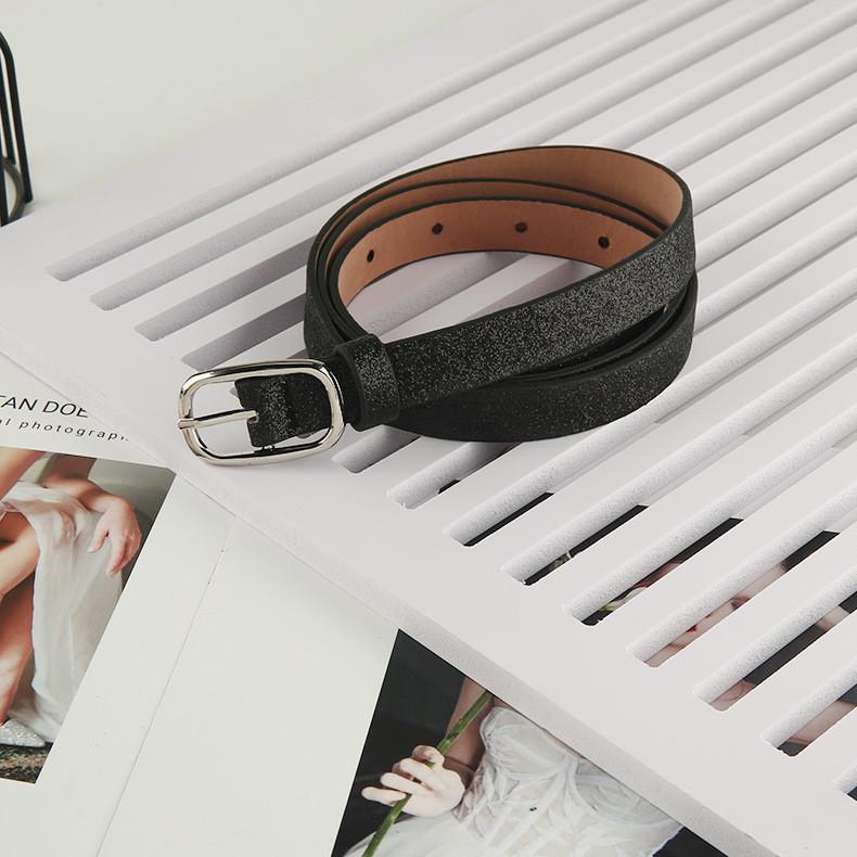 Ins Style Thin Waist Belt With Japanese Character Buckle Perfect For Casual Chic Fashion