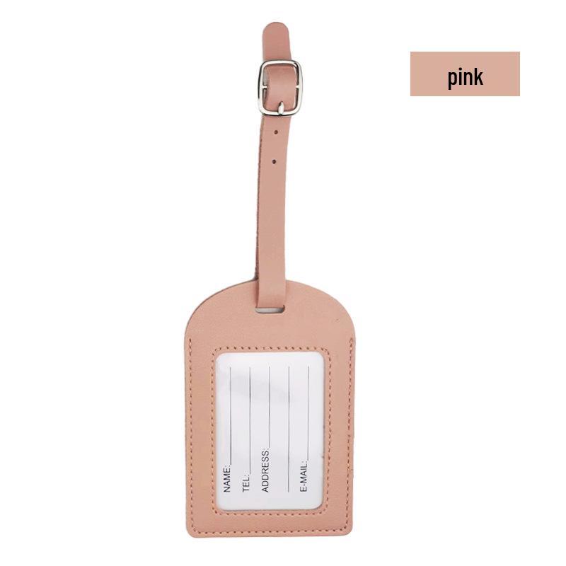 Multicolor Leather Airplane Boarding Pass Suitcase Tag