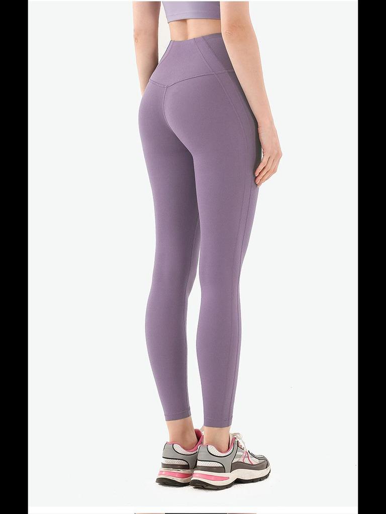 Women's High-Waist Quick-Dry Peach Hip Yoga Pants - T-Line Free