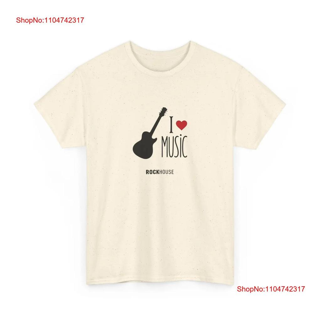 I Love Music Band T shirt Lover Rock Concert Apparel Vintage Vibe vintage Washed Comfortable Casual Breathable fashion