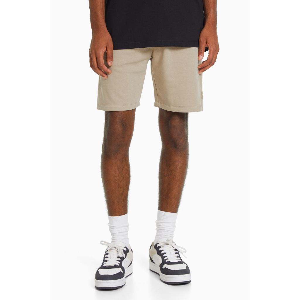 Basic Cotton Bermuda Shorts