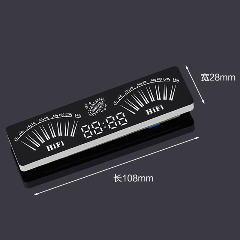 Multi-mode Voice Control Music Spectrum LED Pickup Rhythm Analyzer Light Display Audio Level Indicator VU Meter Atmosphere Lamp