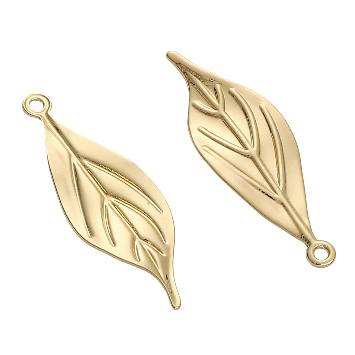 

Медный текстурированный кулон в виде листа для изготовления ювелирных изделий своими руками, аксессуары для рукоделия 10x30mm