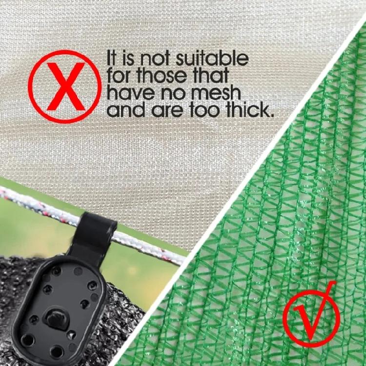 50pack Greenhouses Cooling Sunshades Net Fixing Clip Fence Net Fix Clamps Hook for Home and Professional Gardening Use