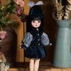 30cm BJD Toddler Princess Doll with Long Hair and Flower Accessory