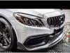Carbon Fiber Sport Front Lip for 14-21 Mercedes-Benz C-Class W205 Pre-Facelift, Brabus Style Double Layer