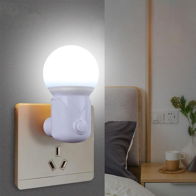 Xiaomi New Saving Sensor Light Control Plug-in LED Sleep Night Light With Switch Baby Feeding Bedroom Wake Up Decoration Bedside Lamp