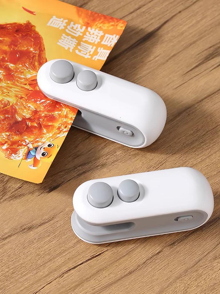 Rechargable Heat Sealer Mini Plastic Bag Sealer 2 In 1 Bag Sealer Opener For Food Snacks Packaging Home Kitchen Gadgets