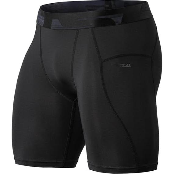 [Tesla] Sports Tights Short Men s [UV Protection/Sweat Absorbent Quick Drying] Training Wear Shorts Spats Compression Wear Compression Tights Running
