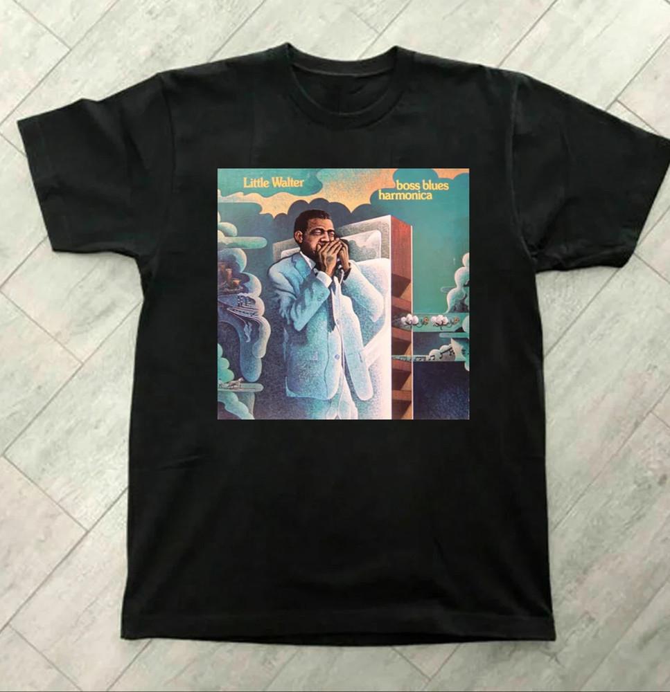 Boss Blues Harmonica Little Walter ПОЛНОРАЗМЕРНАЯ Унисекс Футболка S-5XL XXXXL