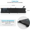 6GTPY Battery for Dell XPS 15 9560 9570 9550 7590 P56F001 Precision 5510 5520 5530 5540 M5520 M5510 Replacement Vostro 7500 7590