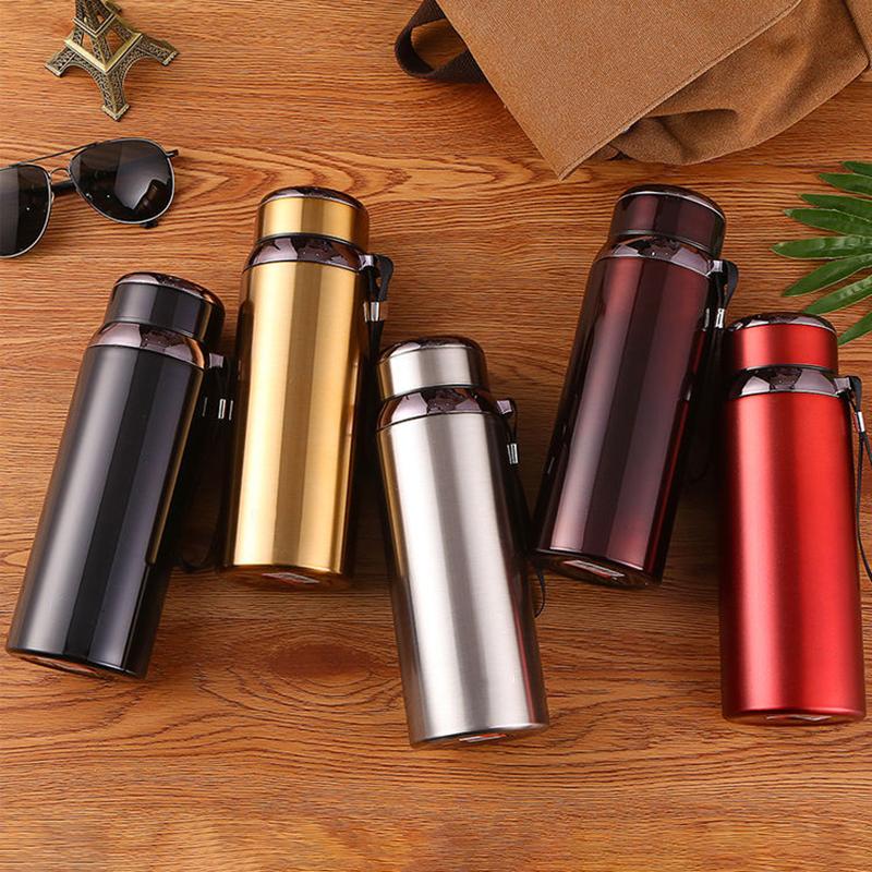 1000/800/600ml Thermos Cup Vacuum Flask 316 Stainless Steel Large Capacity Tea Cup Thermos Water Bottles Thermoses DIY Lettering