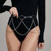 Plus-size Women's Fashion Belt Harness Belt Plus Size Harness Women's Gothic  Chain Belt Festival Outfit Harness Belt