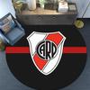 Club Atletico River Plate Round Area Rug,Carpet Rug for Living Room Bedroom Sofa Playroom Decor,Non-slip Floor Mat