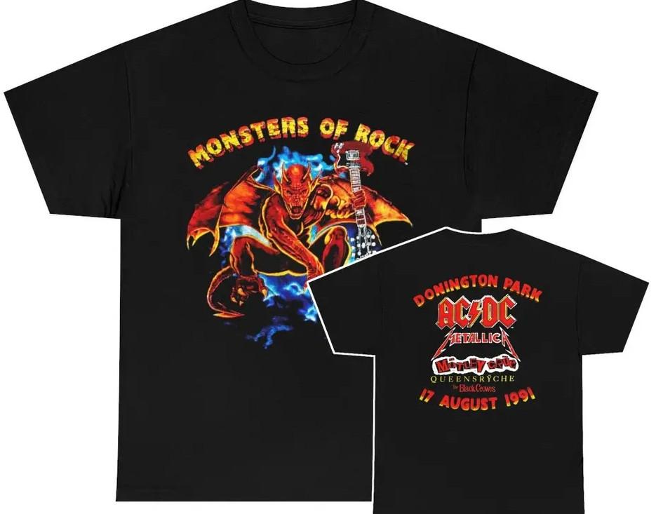 

Monsters of Rock 1991 Donington Park Event Shirt Heavyweight TTshirt Unisex T-Shirt S