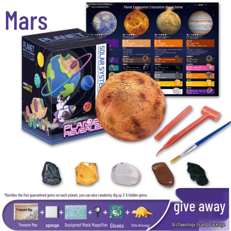Planet Gem Archaeological Excavation Toy - Educational Treasure Hunt for Kids