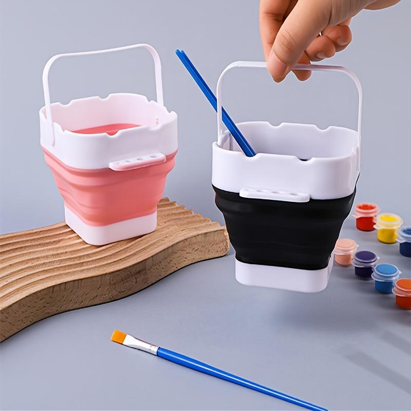 1 st Mini Opvouwbare Kleurmeng- en Kwastenwasbakje, Kleine Draagbare Kwastenwasser voor Kunststudenten's Schetsen en Schilderen
