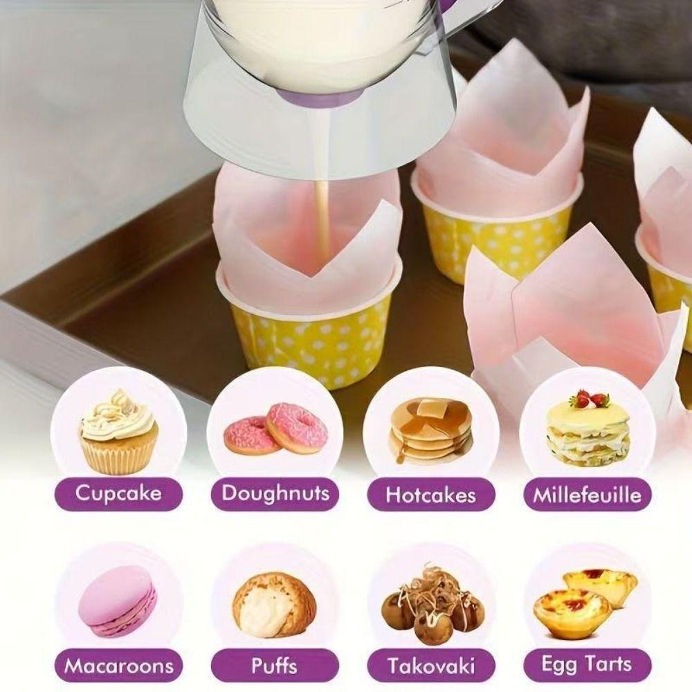 Leak Proof Pancake Batter Dispenser 900 ML Cake Batter Tool Cupcake Batter Separator  Waffle Making