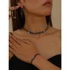 Lady's Sweet Necklace, Ear Ring and Bracelet. Unique Collar, Trendy and Fashionable, Versatile Neck Chain.