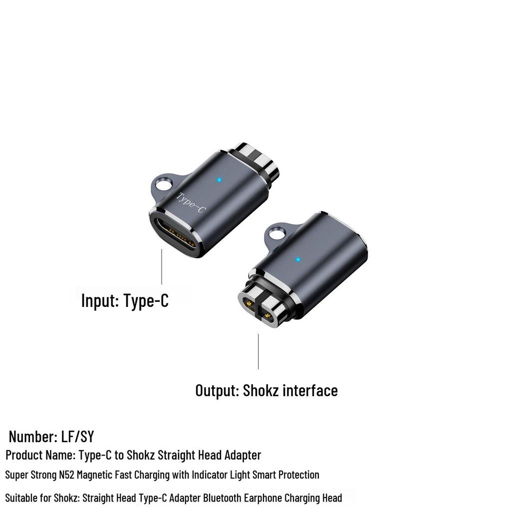 Magnetic Type-C Charging Cable for Shokz AS800/S803/S810 Bone Conduction Bluetooth Headphones
