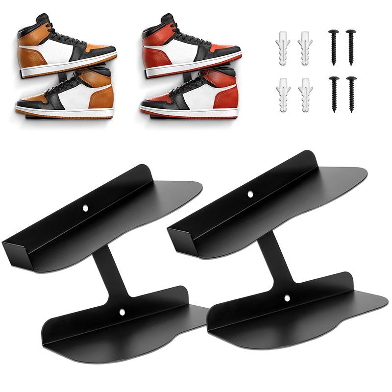 Floating Shoe Display Rack: Wall-Mounted Stand for Men's & Women's Sports Shoes, Ideal for Collectors and Exhibitions.
