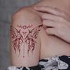 Burgundy Thorn Butterfly Tattoo Sticker Waterproof And Long-Lasting Sexy Chest Model Simulation Tattoo Sticker