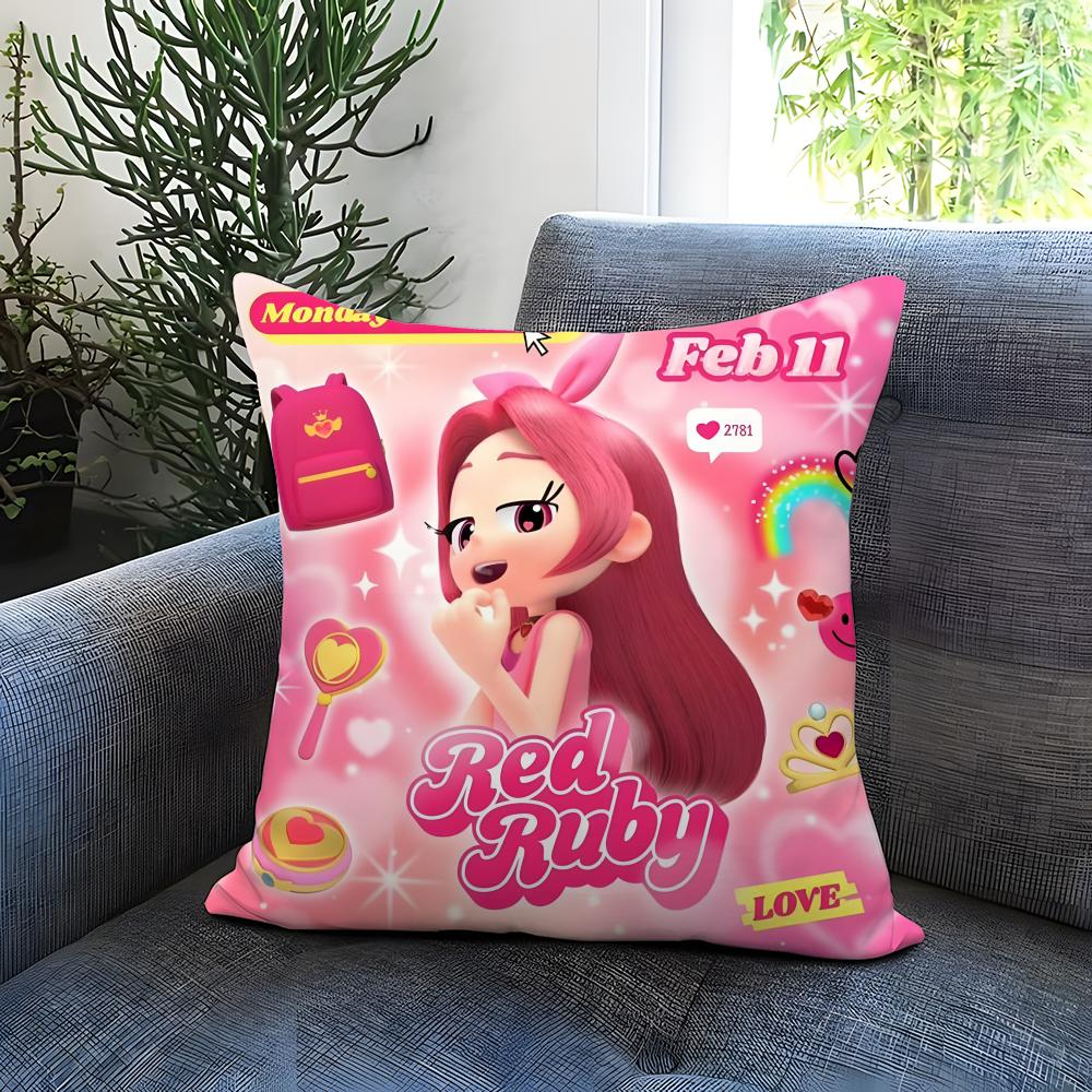 Popular R-RRainbow Bubblegem Cushion Cover Comfortable Reversible Pillow Cover Ideal for Car Sofa Bedroom & Beyond