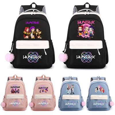 Anime K-Pop Bedruckter Rucksack mit großem Fassungsvermögen für Teenager-Schülerinnen und -schüler, Schultasche, Buchrucksack, Kindergeschenk, Damen Wasserdichte Reisetasche Mochila