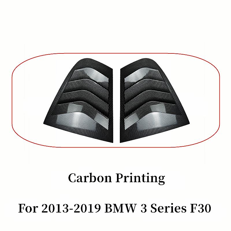 For 2013-2019 BMW 3 Series F30 318i 320i 325i Rear Window Side Vent Shutter Louver Cover Trim Sticker Car Tuning Accessories