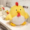 27Cm Cock Rooster Chick Plush Toy Kawaii Farmland Animal Doll Soft Yellow White Black Plushie Companion Gift