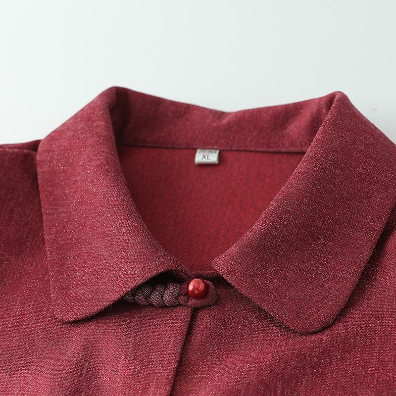 2025 Spring Collared Shirt & Coat for Middle-Aged and Elderly Women