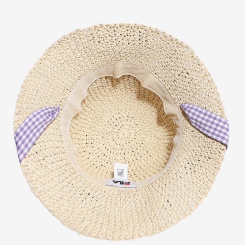 [fila Kids] Raffia Bucket Hat  Fk3cpf5344f Beg  q0zFk3cpf5344fBeg